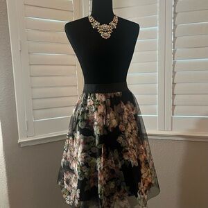 Black floral tutu skirt from Torrid.